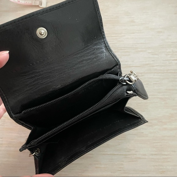 Black Ralph Lauren leather coin purse key ring - Picture 4 of 8